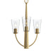 Progress Lighting - P400452-191 - Three Light Chandelier - Jheni - Brushed Gold
