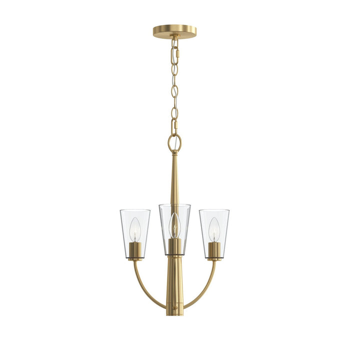 Progress Lighting - P400452-191 - Three Light Chandelier - Jheni - Brushed Gold