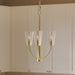 Progress Lighting - P400452-191 - Three Light Chandelier - Jheni - Brushed Gold