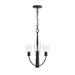 Progress Lighting - P400452-31M - Three Light Chandelier - Jheni - Matte Black