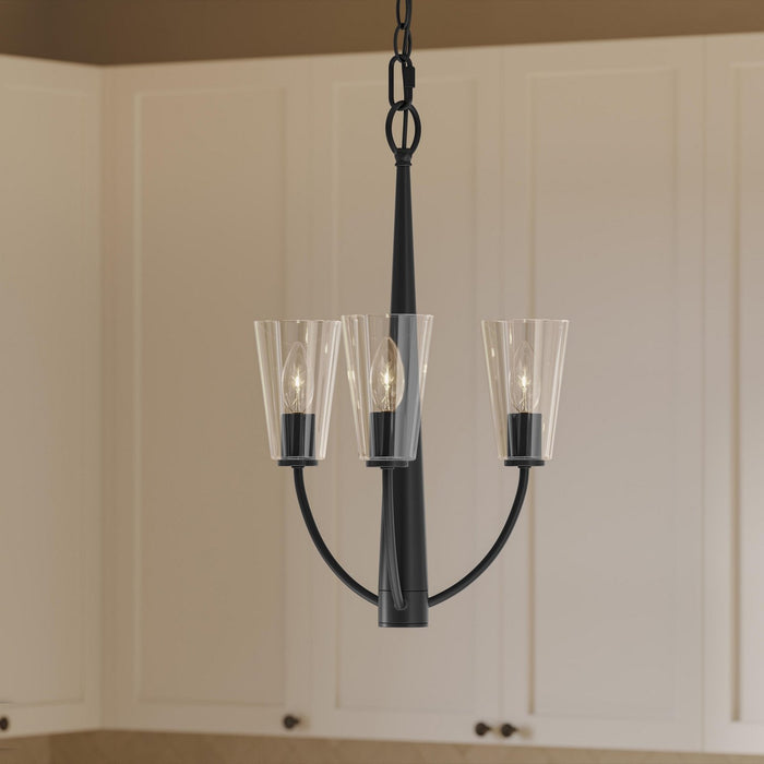 Progress Lighting - P400452-31M - Three Light Chandelier - Jheni - Matte Black
