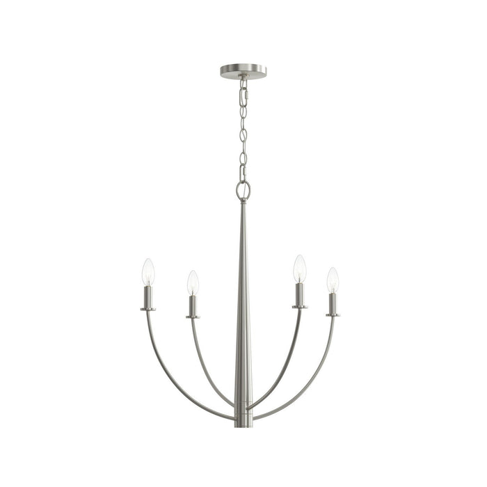Progress Lighting - P400458-009 - Four Light Chandelier - Jheni - Brushed Nickel
