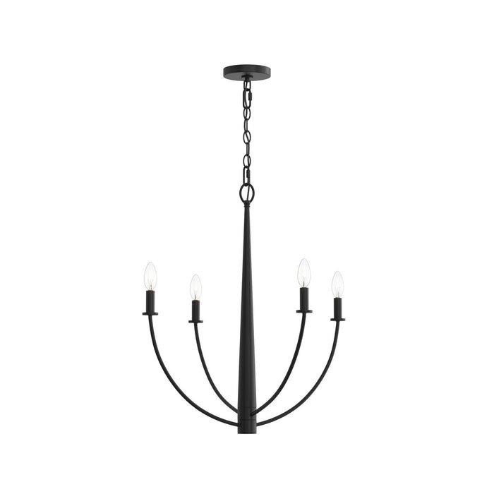 Progress Lighting - P400458-31M - Four Light Chandelier - Jheni - Matte Black