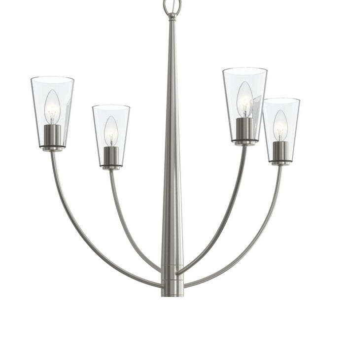 Progress Lighting - P400453-009 - Four Light Chandelier - Jheni - Brushed Nickel