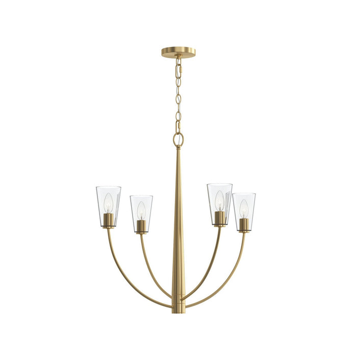 Progress Lighting - P400453-191 - Four Light Chandelier - Jheni - Brushed Gold