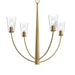 Progress Lighting - P400453-191 - Four Light Chandelier - Jheni - Brushed Gold