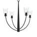 Progress Lighting - P400453-31M - Four Light Chandelier - Jheni - Matte Black