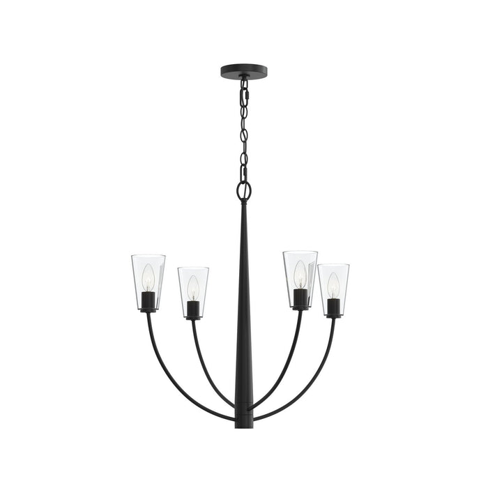 Progress Lighting - P400453-31M - Four Light Chandelier - Jheni - Matte Black