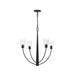 Progress Lighting - P400453-31M - Four Light Chandelier - Jheni - Matte Black