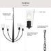 Progress Lighting - P400453-31M - Four Light Chandelier - Jheni - Matte Black
