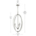 Progress Lighting - P500513-009 - Three Light Foyer Pendant - Jheni - Brushed Nickel