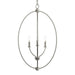 Progress Lighting - P500513-009 - Three Light Foyer Pendant - Jheni - Brushed Nickel