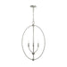Progress Lighting - P500513-009 - Three Light Foyer Pendant - Jheni - Brushed Nickel