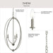 Progress Lighting - P500513-009 - Three Light Foyer Pendant - Jheni - Brushed Nickel