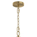 Progress Lighting - P500513-191 - Three Light Foyer Pendant - Jheni - Brushed Gold