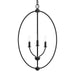 Progress Lighting - P500513-31M - Three Light Foyer Pendant - Jheni - Matte Black