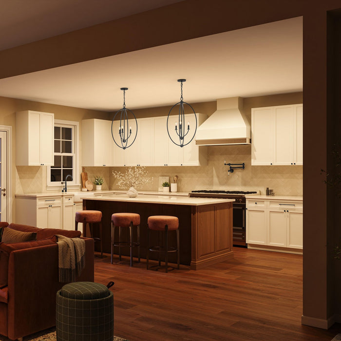 Progress Lighting - P500513-31M - Three Light Foyer Pendant - Jheni - Matte Black