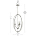 Progress Lighting - P500512-009 - Three Light Foyer Pendant - Jheni - Brushed Nickel