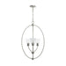 Progress Lighting - P500512-009 - Three Light Foyer Pendant - Jheni - Brushed Nickel