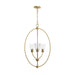 Progress Lighting - P500512-191 - Three Light Foyer Pendant - Jheni - Brushed Gold