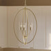 Progress Lighting - P500512-191 - Three Light Foyer Pendant - Jheni - Brushed Gold