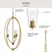 Progress Lighting - P500512-191 - Three Light Foyer Pendant - Jheni - Brushed Gold