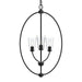 Progress Lighting - P500512-31M - Three Light Foyer Pendant - Jheni - Matte Black