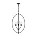 Progress Lighting - P500512-31M - Three Light Foyer Pendant - Jheni - Matte Black