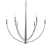 Progress Lighting - P400459-009 - Six Light Chandelier - Jheni - Brushed Nickel