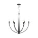 Progress Lighting - P400459-31M - Six Light Chandelier - Jheni - Matte Black