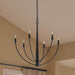 Progress Lighting - P400459-31M - Six Light Chandelier - Jheni - Matte Black