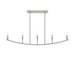 Progress Lighting - P400461-009 - Five Light Linear Chandelier - Jheni - Brushed Nickel
