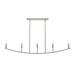 Progress Lighting - P400461-009 - Five Light Linear Chandelier - Jheni - Brushed Nickel