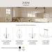 Progress Lighting - P400461-009 - Five Light Linear Chandelier - Jheni - Brushed Nickel