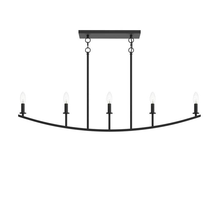 Progress Lighting - P400461-31M - Five Light Linear Chandelier - Jheni - Matte Black