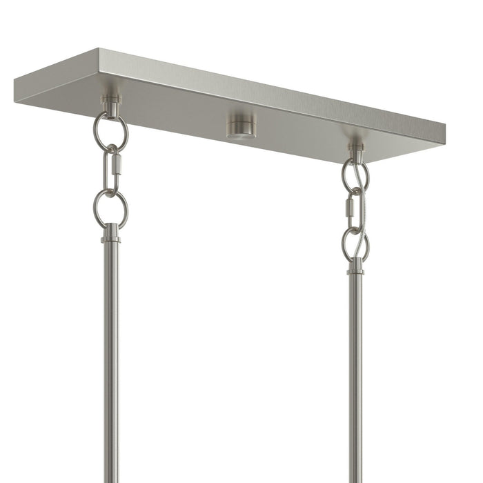 Progress Lighting - P400456-009 - Five Light Linear Chandelier - Jheni - Brushed Nickel