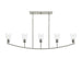 Progress Lighting - P400456-009 - Five Light Linear Chandelier - Jheni - Brushed Nickel