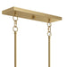 Progress Lighting - P400456-191 - Five Light Linear Chandelier - Jheni - Brushed Gold