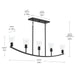 Progress Lighting - P400456-31M - Five Light Linear Chandelier - Jheni - Matte Black
