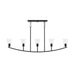 Progress Lighting - P400456-31M - Five Light Linear Chandelier - Jheni - Matte Black