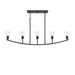 Progress Lighting - P400456-31M - Five Light Linear Chandelier - Jheni - Matte Black