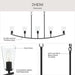 Progress Lighting - P400456-31M - Five Light Linear Chandelier - Jheni - Matte Black