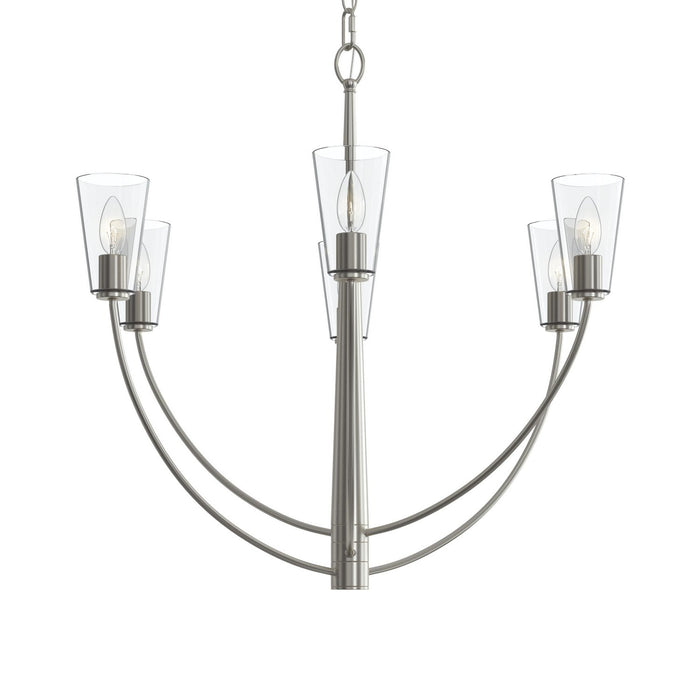 Progress Lighting - P400454-009 - Six Light Chandelier - Jheni - Brushed Nickel