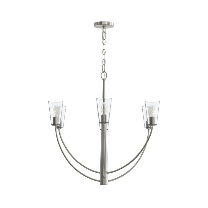 Progress Lighting - P400454-009 - Six Light Chandelier - Jheni - Brushed Nickel
