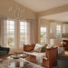 Progress Lighting - P400454-009 - Six Light Chandelier - Jheni - Brushed Nickel