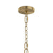 Progress Lighting - P400454-191 - Six Light Chandelier - Jheni - Brushed Gold