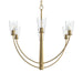 Progress Lighting - P400454-191 - Six Light Chandelier - Jheni - Brushed Gold