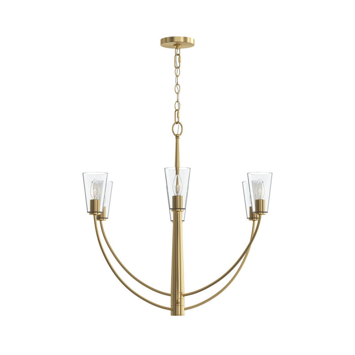 Progress Lighting - P400454-191 - Six Light Chandelier - Jheni - Brushed Gold
