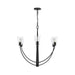Progress Lighting - P400454-31M - Six Light Chandelier - Jheni - Matte Black
