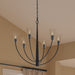 Progress Lighting - P400454-31M - Six Light Chandelier - Jheni - Matte Black